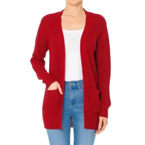 Deep Red Cardigan