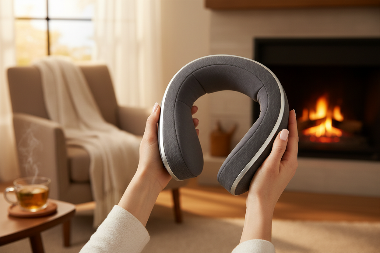 Neck massager close-up