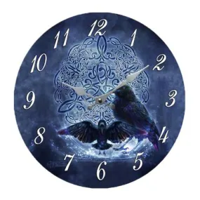 13.25" Wall Clock - Celtic Raven