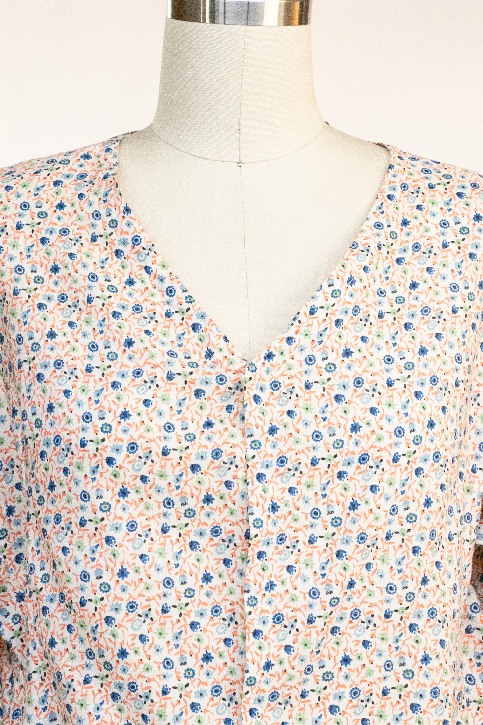 1920s Blouse Cotton Net Top M