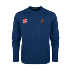 ABERDARE C.C. Junior's Navy Matrix V2 L/S Tee Shirt