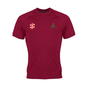 ABERDARE C.C. Senior's Maroon Matrix V2 S/S Tee Shirt