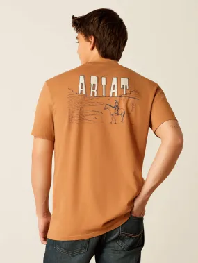 Ariat 10052505 Mens Horizon Oasis T-Shirt Chipmunk Copper