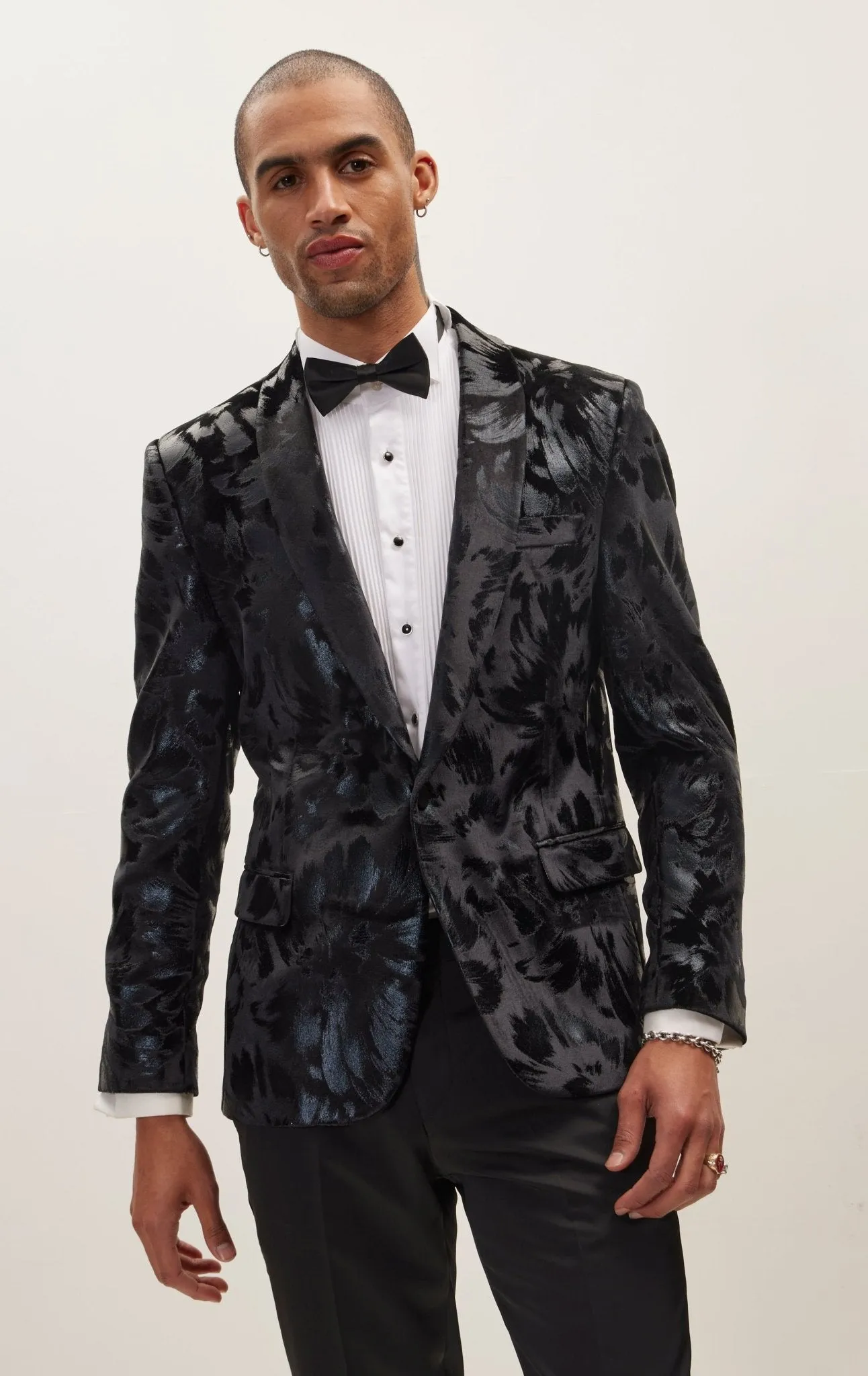 Artist Brush Strokes Tuxedo Jacket