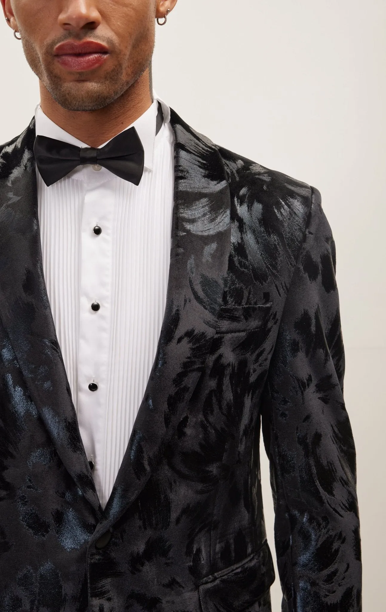 Artist Brush Strokes Tuxedo Jacket