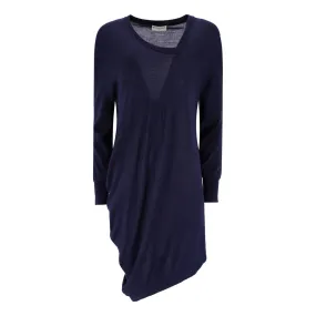 Balenciaga Wool, Silk & Cashmere Asymmetric Dress. Size 38FR