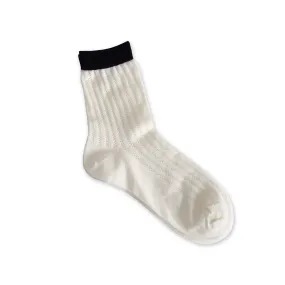 Black Stripe Sunday Socks