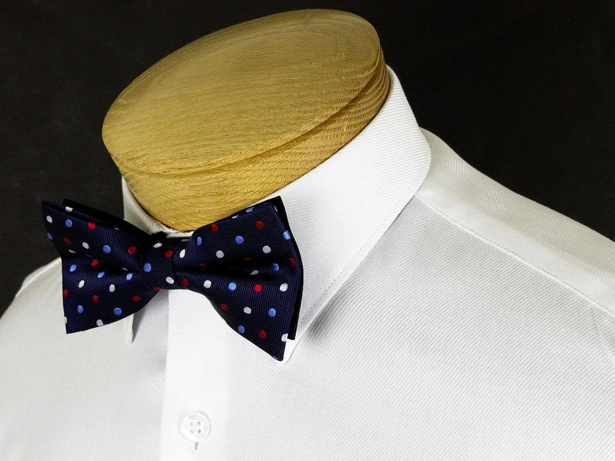 Boy's Bow Tie 24912 Navy/Red Polka Dot