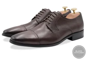 Caleta Blake Stitch Walnut Derby - Leather Outsole