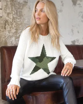 CAMO STAR RAGLAN CREW