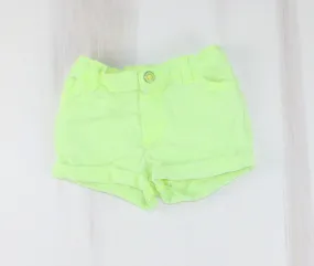 CARTERS NEON YELLOW DENIM SHORTS 9M VGUC