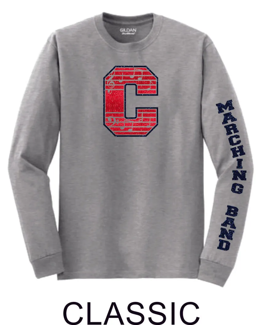 Chap Band Long Sleeve Tee - 3 designs-Matte or Glitter