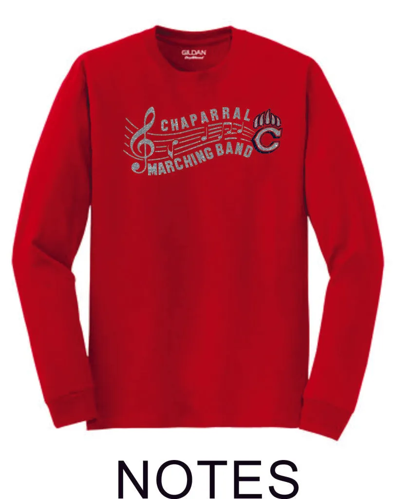 Chap Band Long Sleeve Tee - 3 designs-Matte or Glitter