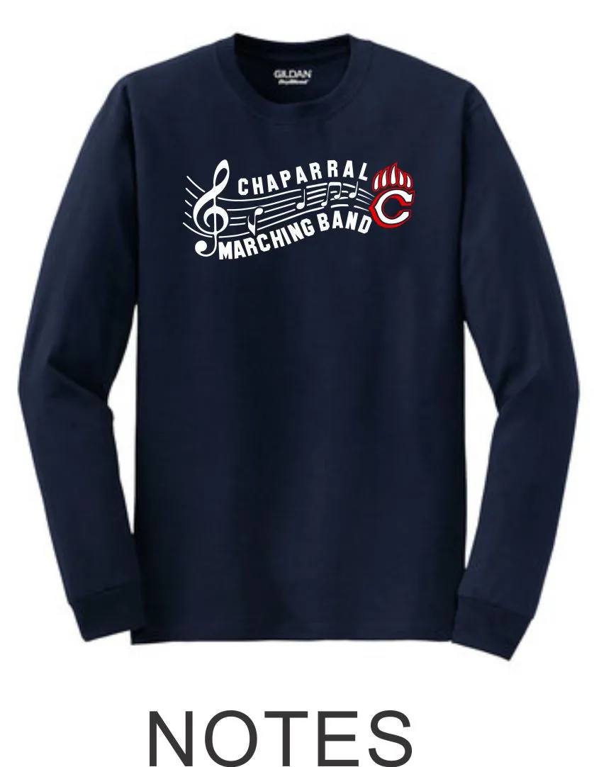 Chap Band Long Sleeve Tee - 3 designs-Matte or Glitter