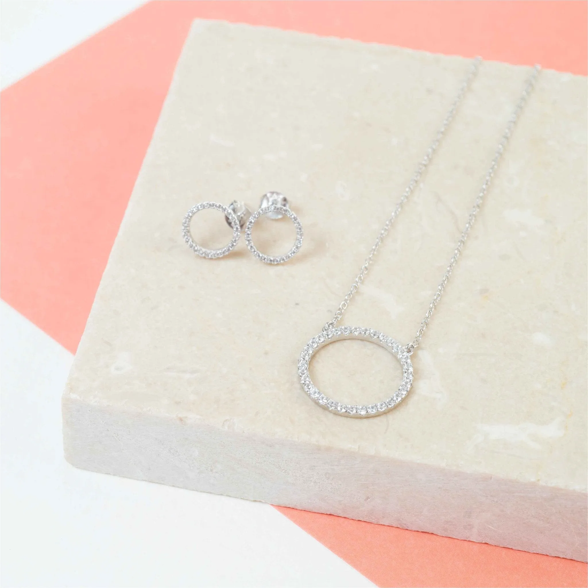 Chora Sterling Silver & Cubic Zirconia Jewellery Set