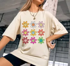 Flowers Retro T Shirt