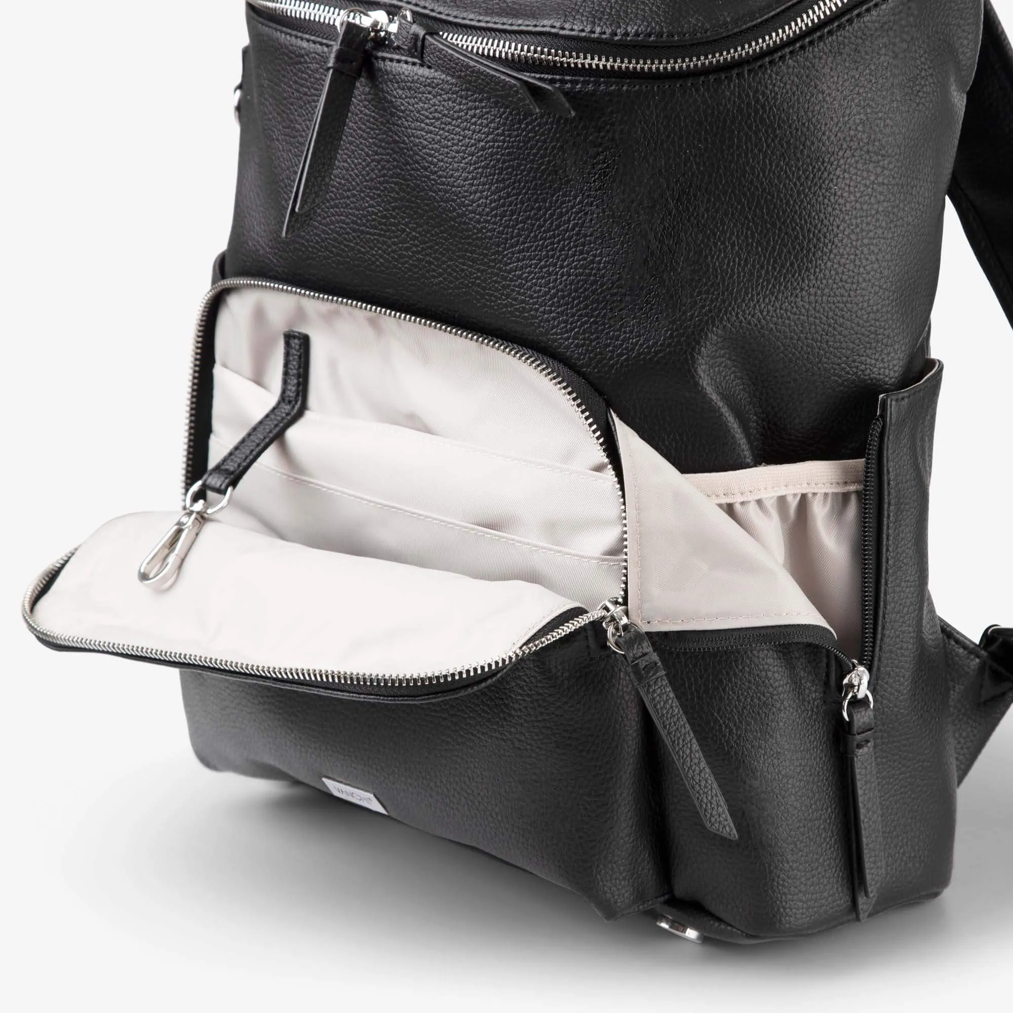 Frankie Work Backpack (Vegan) Black/ Silver