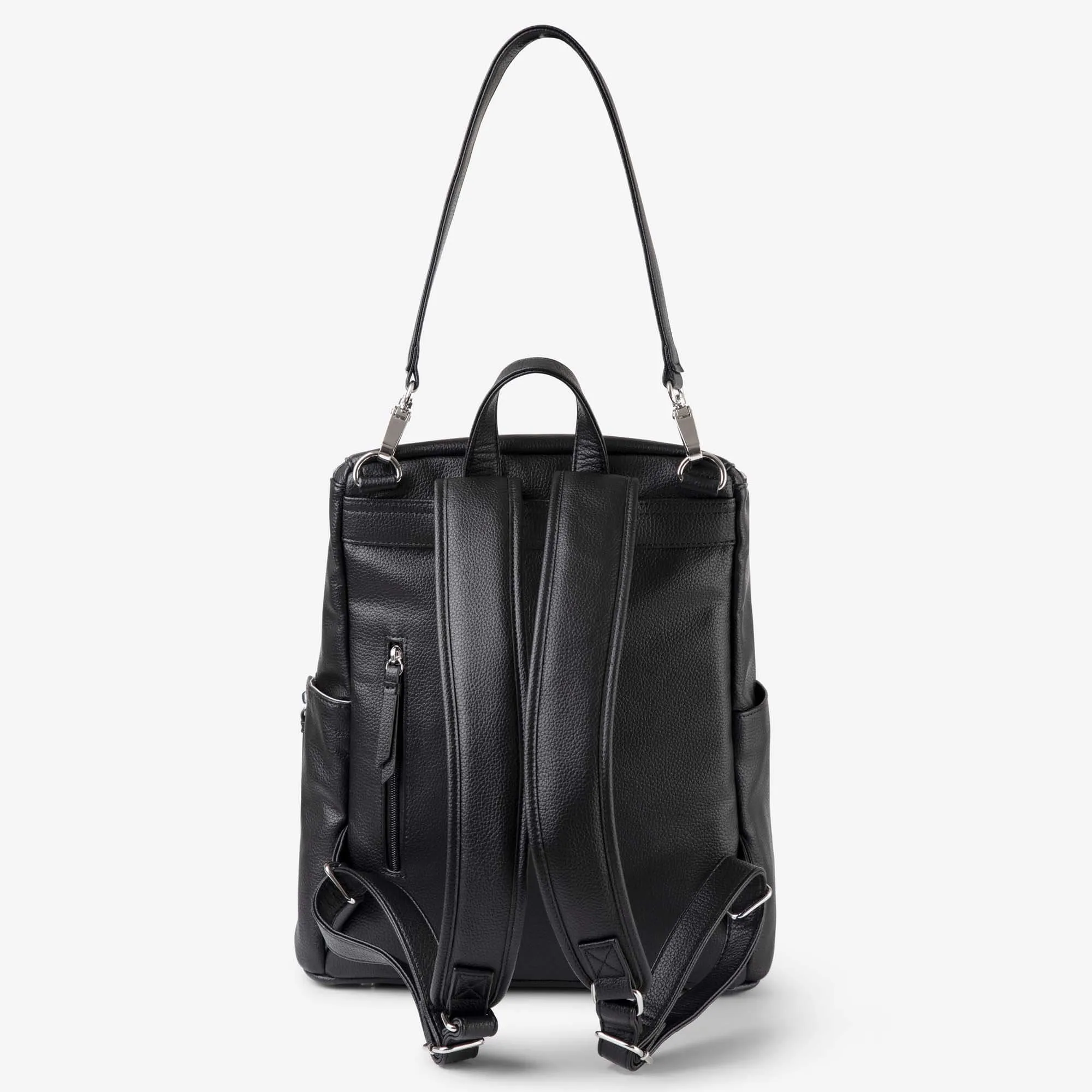 Frankie Work Backpack (Vegan) Black/ Silver