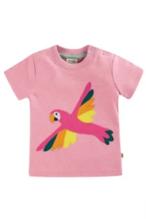 Frugi Baby Girls Little Creature Applique T-Shirt