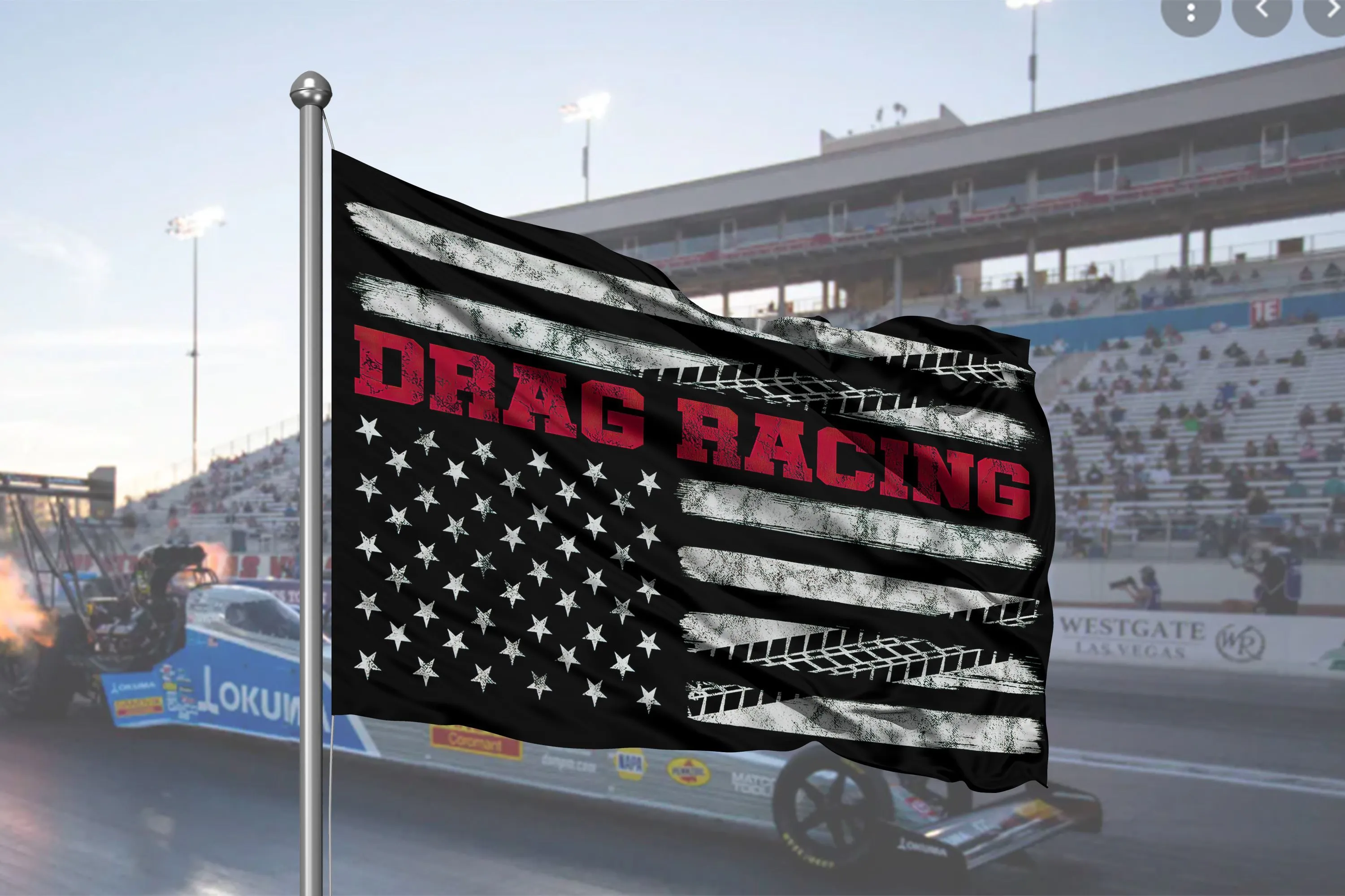 Gearhuman 3D Drag Racing Flag