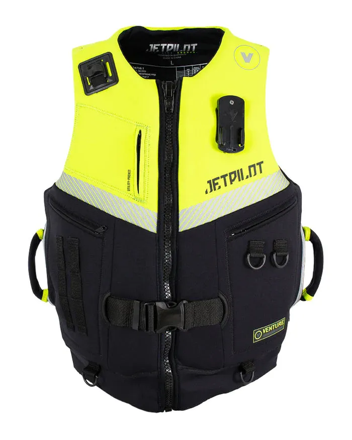 JetPilot Venture Mens Lifejacket - Black Yellow