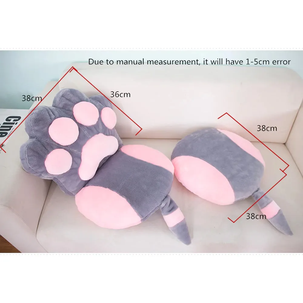 Kawaii Cat Paw Cushion (Pair)