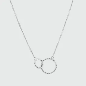 Kelso Alhambra Silver Twisted Rings Necklace