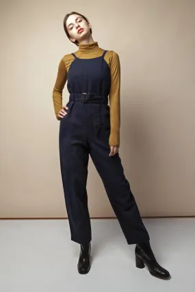 laoura jumpsuit deep sea flannel