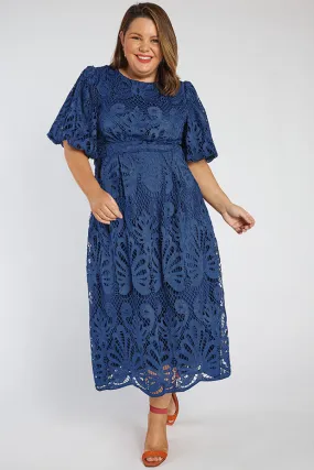 Neva Rich Navy Lace Party Dress