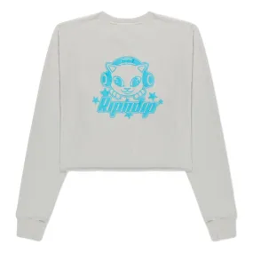 RIPNDIP WOMEN'S KAWAII NERM CROPPED LS-GREY