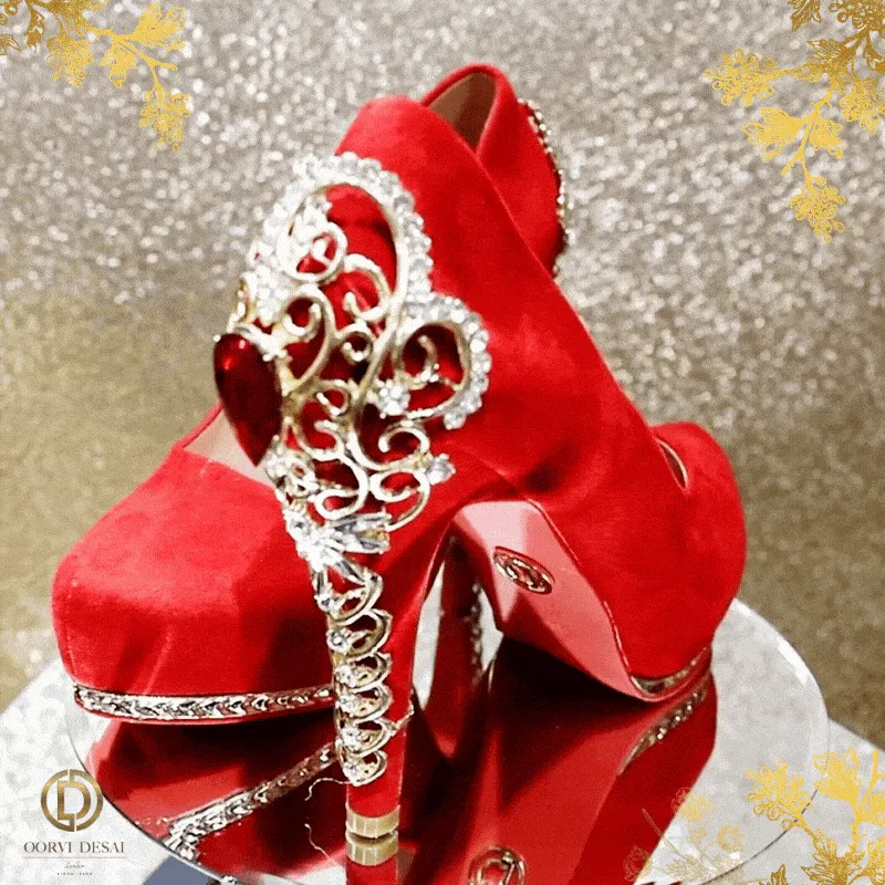 'Sanvi' Bridal Heel by Oorvi Desai - OD09