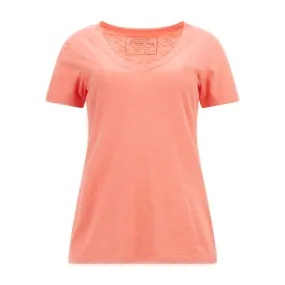 T-shirt Donna Guess Ricamo Logo Rosa