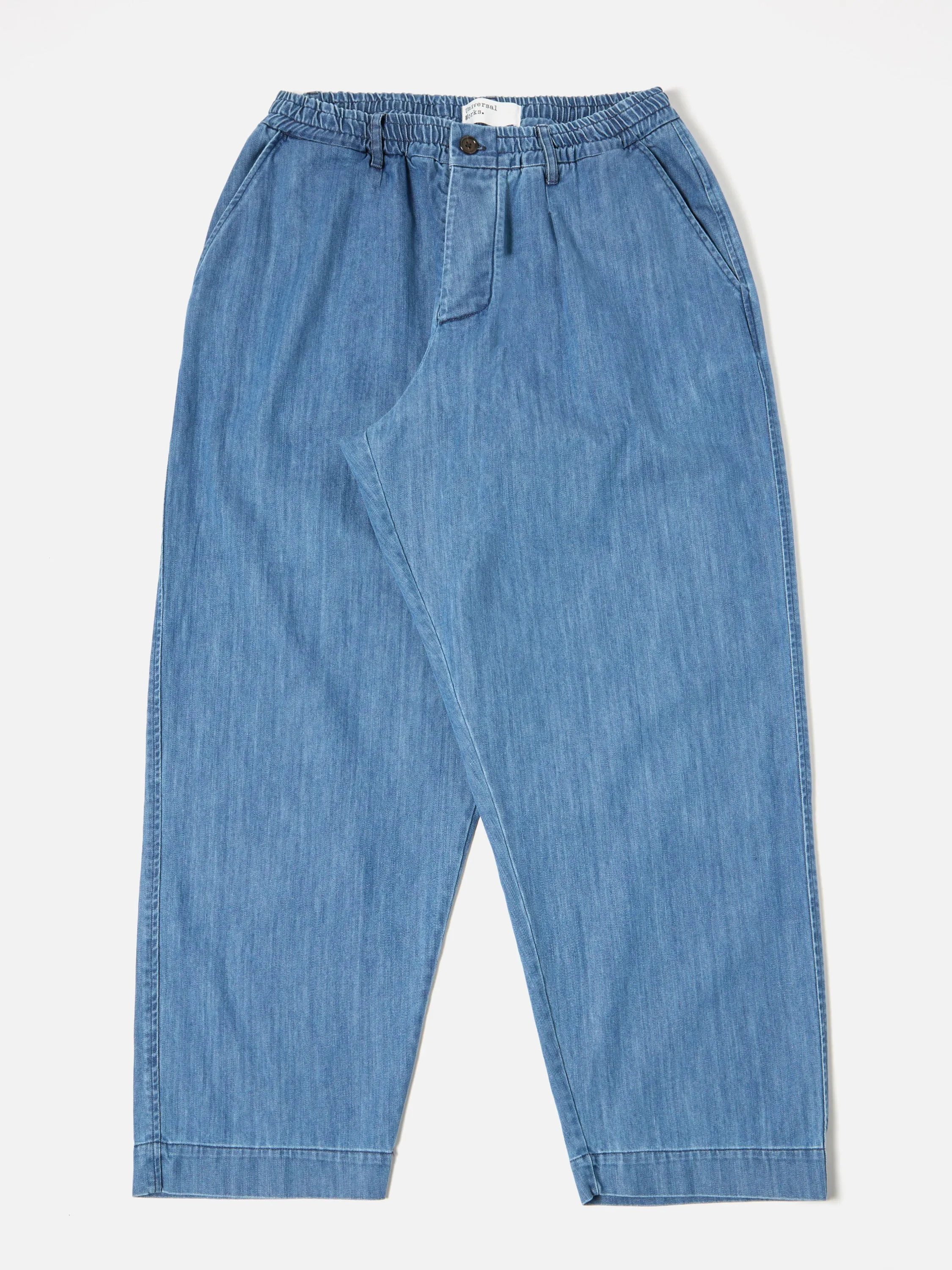 Universal Works Oxford Pant in Indigo 9oz Organic Denim