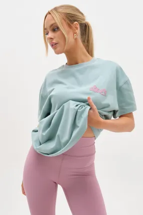 Windsor T-Shirt & Leggings Set - Green / Pink